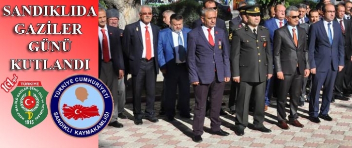 SANDIKLIDA GAZİLER GÜNÜ KUTLANDI                  