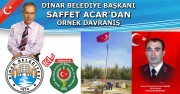 DİNAR BELEDİYE BAŞKANI SAFFET ACARDAN ÖRNEK DAVRANIŞ