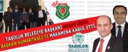 TAŞOLUK BELEDİYE BAŞKANI MURAT ÖNER  BAŞKAN KUMARTAŞLI'YI MAKAMINA KABUL ETTİ.