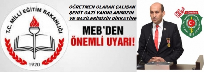 Öğretmen Kadrolarına Atanacaklara ve Çalışanlara İlişkin Duyuru                  
