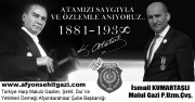 KUMARTAŞLI'DAN 10 KASIM ATATÜRK’Ü ANMA GÜNÜ MESAJI