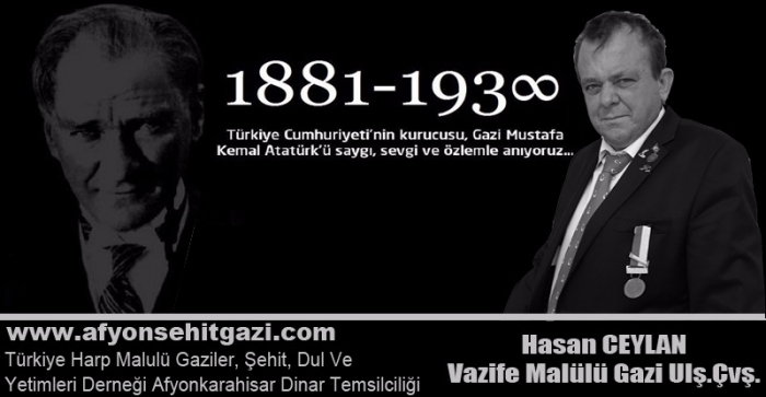 CEYLAN'DAN 10 KASIM ATATÜRK’Ü ANMA GÜNÜ MESAJI                  