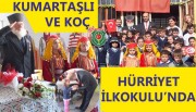 BAŞKAN KUMARTAŞLI  VE GAZİ KOÇ  HÜRRİYET İLKOKULUNDA