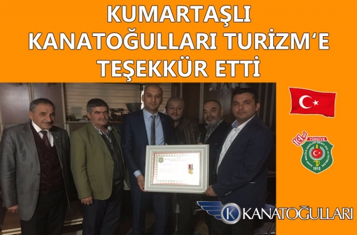 BAŞKAN KUMARTAŞLIDAN KANATOĞULLARI TURİZME TEŞEKKÜR ZİYARETİ.                  