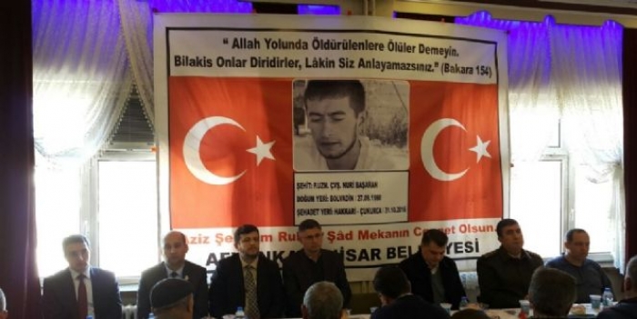 ŞEHİT NURİ BAŞARAN BİR KEZ DAHA RAHMETLE ANILDI                  