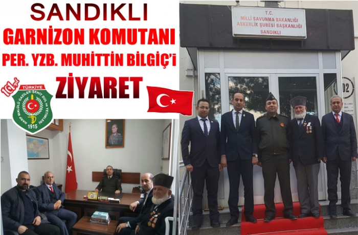 SANDIKLI İLÇEMİZE GARNİZON KOMUTANI' NI ZİYARET                  