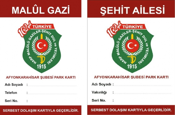 PARK KARTLARI DERNEĞİMİZDEN DAĞITILMAYA BAŞLADI..                  