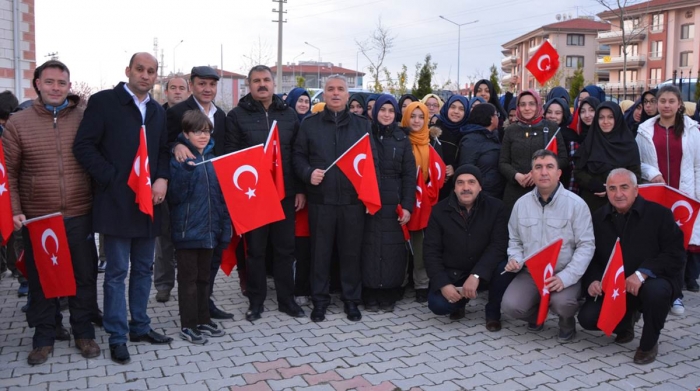 57. ALAY ÇANAKKALEŞEHİTLERİNE VEFA YÜRÜYÜŞÜ YAPILDI.                  