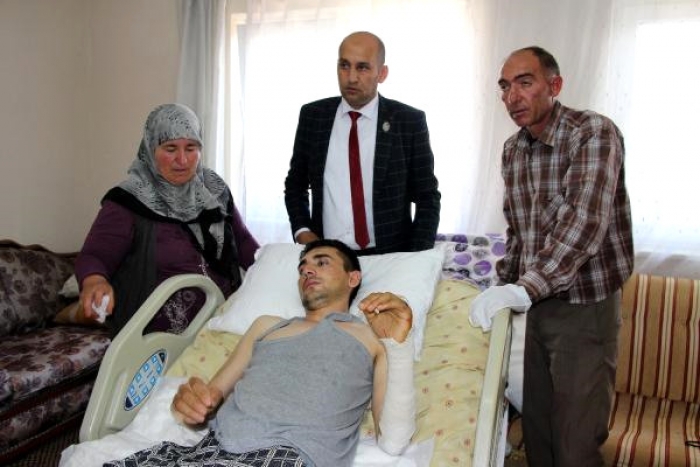 GAZİ UZMAN ÇAVUŞ ÇELİK, BABA EVİN BOLVADİ’E GETİRİLDİ                  