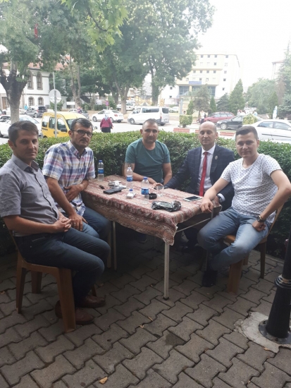 BAŞKAN KUMARTAŞLI J.ALB.MACİT ENGİN İLE GÖRÜŞTÜ.                  