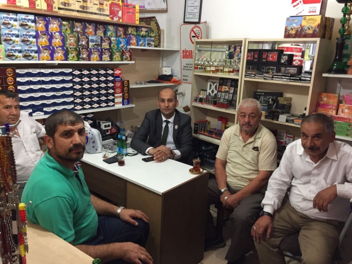 BAŞKAN KUMARTAŞLI’DAN GAZİMİZİN İŞYERİ'NE ZİYARET                  