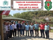TAŞOLUK KASABASINDA TÜM ŞEHİTLERİMİZ DUALAR İLE ANILDI