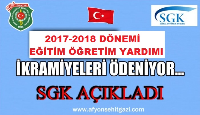 ŞEHİT GAZİ ÇOCUKLARI EĞİTİM ÖĞRETİM YARDIMLARI HESAPLARA YATIRILDI                  
