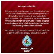 Mehmetçik Vakfı'ndan önemli açıklama!