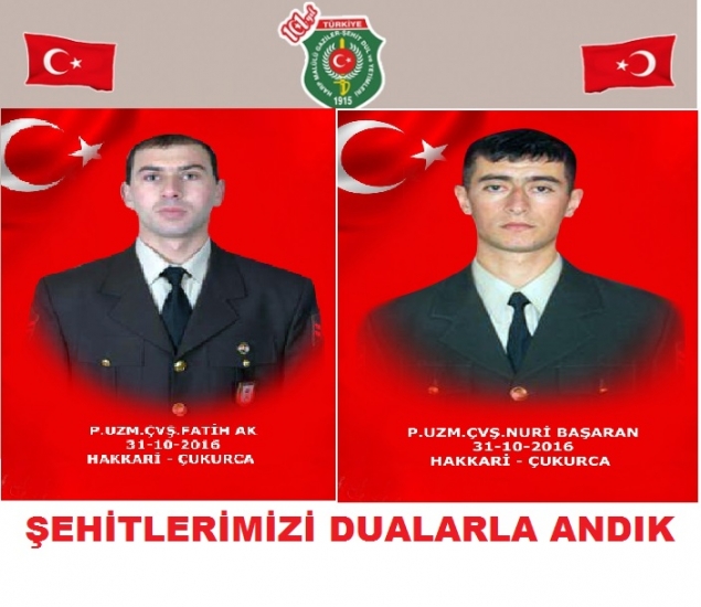 ÇUKURCA ŞEHİTLERİMİZ DUALAR İLE ANILDI                  