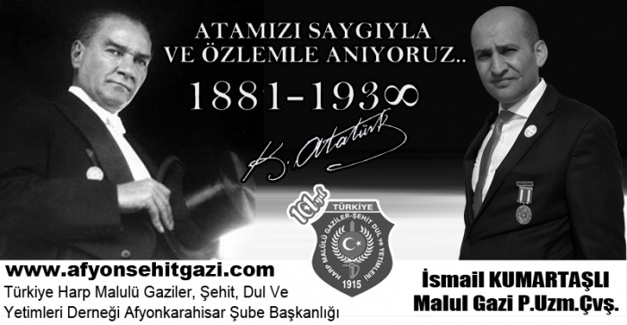 BAŞKAN KUMARTAŞLI'DAN 10 KASIM ATATÜRK’Ü ANMA GÜNÜ MESAJI                  