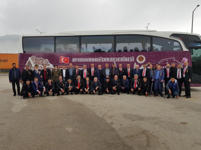 AFYONŞEHİT AİLELERİ VE GAZİLER AFRİNE GİTTİ                  