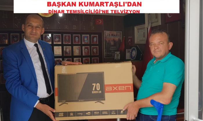 BAŞKAN KUMARTAŞLIDAN DİNAR TEMSİLCİLİĞİNE DESTEK                  