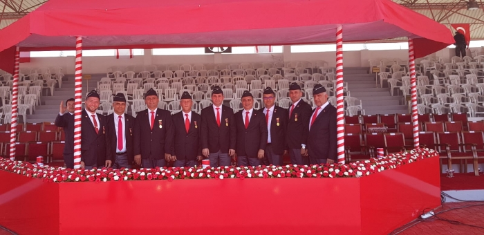 GENEL BAŞKAN VE ŞUBE BAŞKANLARI KIBRIS'TAKİ TÖRENLERE KATILDILAR                  