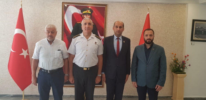 BAŞKAN KUMARTAŞLI’DAN İL J.KOMUTANI J.KD. ALB. ORHAN SIRMAYA VEDA                  