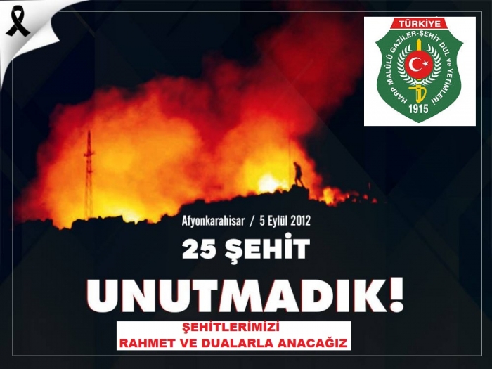 MÜHİMMAT DEPO ŞEHİTLERİMİZ DUALAR İLE ANILACAK                  