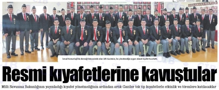 MALUL GAZİLER RESMİ KIYAFETLERİNE KAVUŞTULAR                  