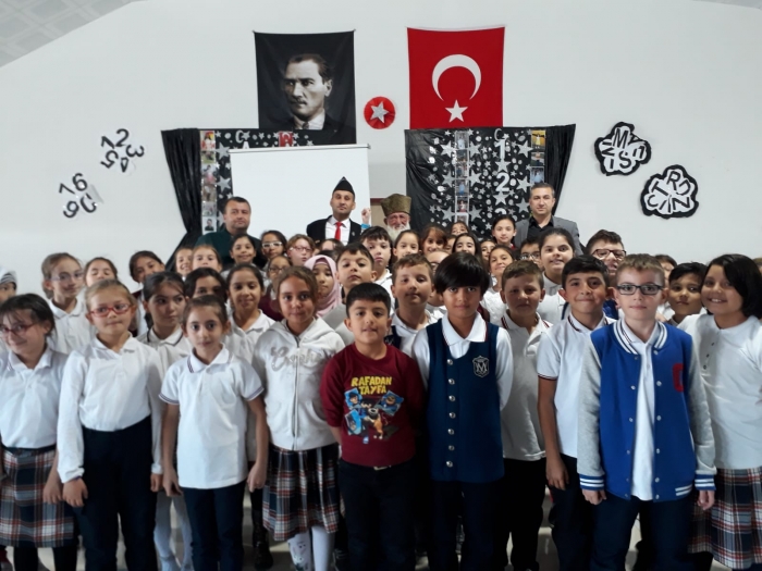 GAZİLER 19 EYLÜL GAZİLER GÜNÜNDE ATATÜRK ORTAOKULU ÖĞRENCİLERİ İLE BULUŞTU                  