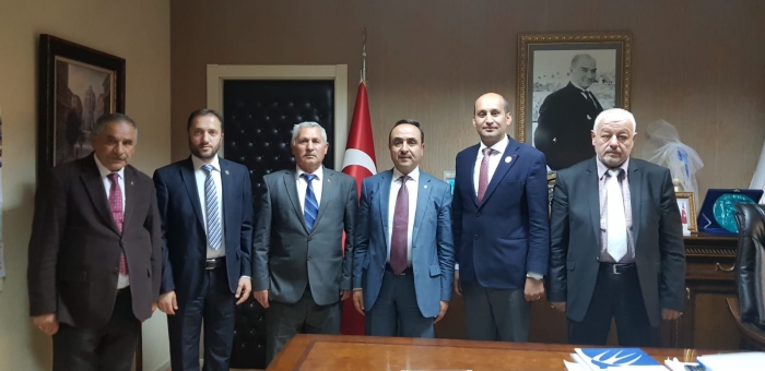 BAŞKAN KUMARTAŞLI VE YÖNETİM KURULU BAKAN YARDIMCISI AKİF ÖZKALDI’YI ZİYARET ETTİ                  