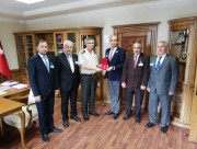 BAŞKAN KUMARTAŞLI VE YÖNETİM KURULU ÜYELERİ TUĞG.ŞAHİN KILIÇASLAN’I ZİYARET ETTİ