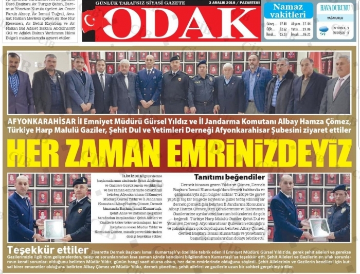 ÇÖMEZ VE YILDIZ'DAN ANLAMLI ZİYARET                  