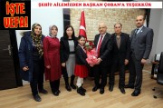 ŞEHİT ÜSTEĞMEN SAMİ ÇİFCİ'NİN AİLESİNDEN TEŞEKKÜR ZİYARETİ