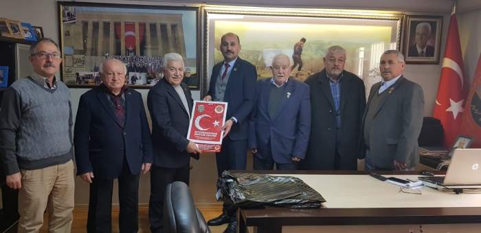 BAŞKAN KUMARTAŞLI’DAN  TÜRKİYE EMEKLİLER DERNEĞİ AFYONKARAHİSAR ŞUBE BAŞKANI AHMET EGE’YE  ZİYARET                  