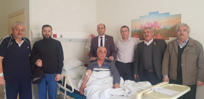 BAŞKAN KUMARTAŞLI’DAN ŞEHİT BABAMIZ SELAHATTİN SULAK’A HASTANEDE ZİYARET                  