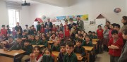 NURETTİNKARAMAN İLKOKULUNDA BAŞKAN KUMARTAŞLI VE KIBRIS GAZİSİ TAHSİN KOÇ ÖĞRENCİLER İLE BULUŞTU.
