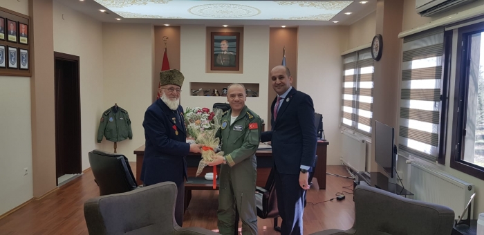 AFYONKARAHİSAR HV. MYD. KOM. HV. SS. ALB. ÖZGÜR BÜYÜKÖZTÜRK‘E ZİYARET                  