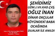DİNARLI ŞEHİDİMİZ OĞUZ İNAN BABA EVİNDE DUALAR İLE ANILDI..