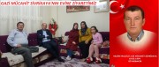 BAŞKAN KUMARTAŞLI GAZİ MÜCAHİT SİVRİKAYA'YI EVİNDE ZİYARET ETTİ.