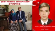 BAŞKAN KUMARTAŞLI’DAN ŞEHİT DNZ.P.UZM.ÇVŞ.MUSTAFA SEZER’İN ANNESİ’NE ZİYARET
