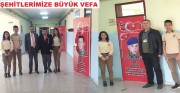 DİNAR MEHMET ÇAVUŞ LİSESİNDEN ŞEHİTLERİMİZE BÜYÜK SAYGI