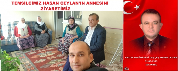 BAŞKAN KUMARTAŞLI’DAN DİNAR TEMSİLCİMİZ HASAN CEYLAN’IN ANNESİNE  ZİYARET                  