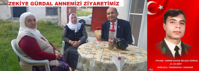 BAŞKAN KUMARTAŞLI VE DİNAR TEMSİLCİMİZ HASAN CEYLAN'IN ŞEHİT P.UZM.ÇVŞ.SELÇUK GÜRDAL’IN ANNESİ ZEKİYE GÜRDAL’I ZİYARETİ                  