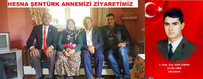 BAŞKAN KUMARTAŞLI İLE DİNAR TEMSİLCİMİZ HASAN CEYLAN’IN ŞEHİT J.UZM.ÇVŞ.ALİM ÇOBAN’IN ANNESİ HESNA ŞENTÜRK’Ü ZİYARETİ                  