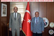 BAŞKAN KUMARTAŞLI VE YÖNETİM KURULUN’DAN İSCEHİSAR İLÇE BELEDİYE BAŞKANI AHMET ŞAHİN’E HAYIRLI OLSUN ZİYARETİ