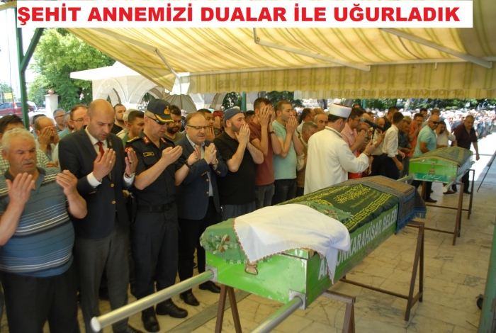 ŞEHİT ANNEMİZ FATMA GÜMÜŞ SON YOLCULUĞUNA UĞURLANDI                  