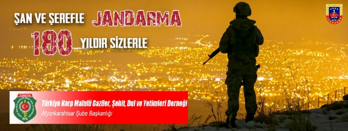 KUMARTAŞLI’DAN JANDARMA TEŞKİLATININ 180. KURULUŞ YILDÖNÜMÜ KUTLAMA MESAJI                  
