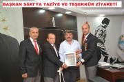 ŞEHİT AİLELERİ VE GAZİLER’DEN BAŞKAN SARI’YA TEŞEKKÜR ZİYARETİ