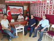 BAŞMAKÇI İLÇE JANDARMA KOMUTANI J.TĞM.MUTLU İNCEDEN DİNAR TEMSİLCİLİĞİNE ZİYARET.