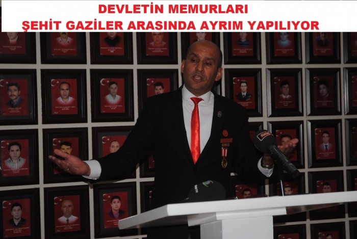DEVLET MEMURLARI ŞEHİT GAZİLERİ AYRIŞTIRIYOR....                  