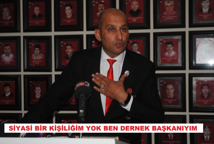 BEN BİR DERNEK BAŞKANIYIM SİYASET İLE ALAKAM YOK........                  