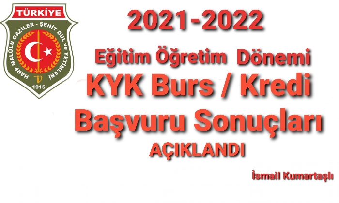 2021-2022 KYK BURS BAŞVURULARI SONUÇLANDI                  